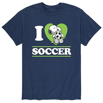 Men's Peanuts I Love Soccer Tee