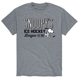 Men's Peanuts Ice Hockey League Tee