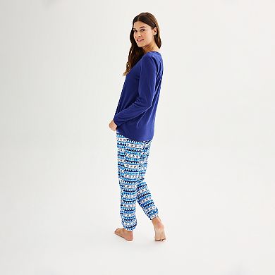 Women's Jammies For Your Families® Winter Wonderland Top & Bottoms Pajama Set