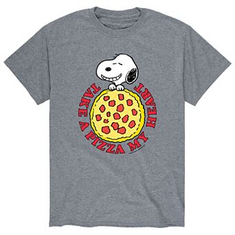 Men's Peanuts Pizza My Heart Tee