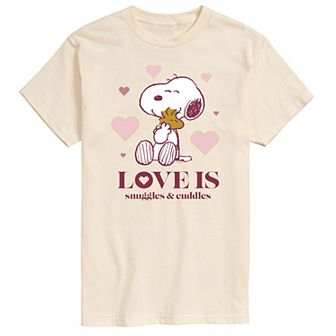 Men's Peanuts Snuggles Cuddles Tee