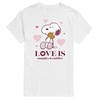 Men's Peanuts Snuggles Cuddles Tee