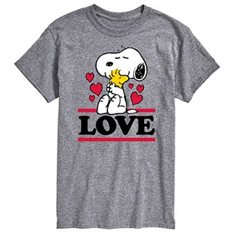 Men's Peanuts Love Snoopy Woodstock Tee
