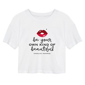 Juniors' Marilyn Monroe Beautiful Cropped Tee