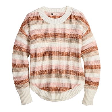 Juniors' SO® Cozy Shirttail Hem Sweater