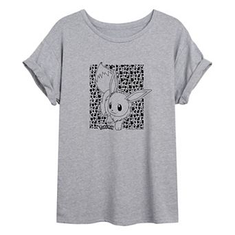 Juniors' Pokémon Eevee Pattern Oversized Tee