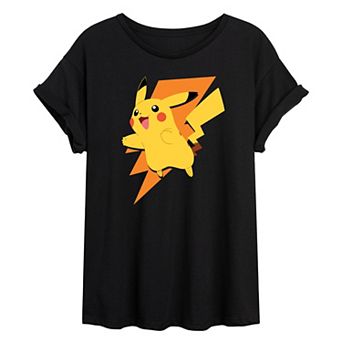 Juniors' Pokémon Pikachu Bolt Oversized Tee