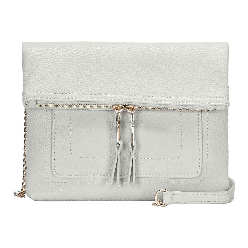 Miztique Vegan Leather Crossbody Bag, Gray