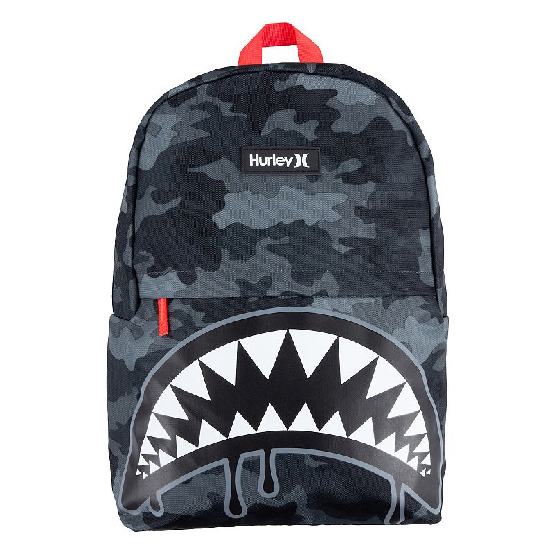 Hurley Shark Bite Backpack, Grey