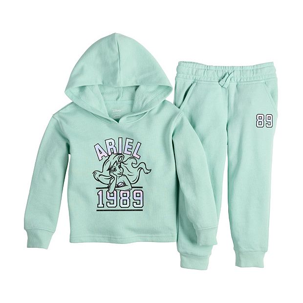 Disney s Ariel Girls 4 12 Hoodie Jogger Set by Jumping Beans