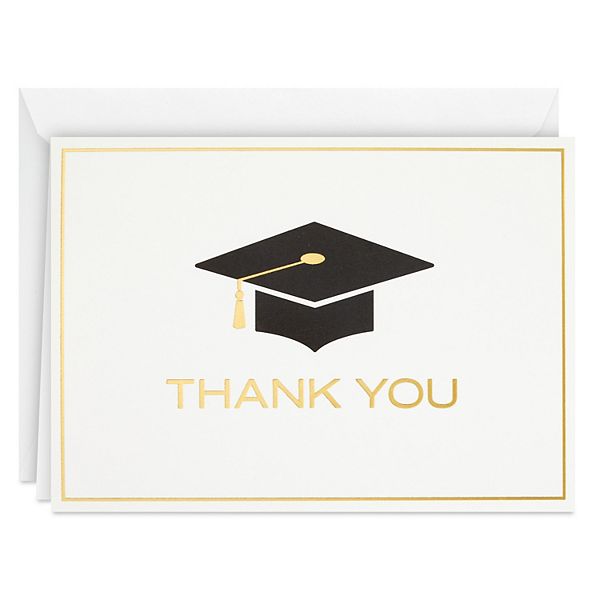 Hallmark 40-Count Graduation Cap Blank Thank You Card Box Set