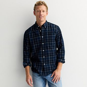 Men's Sonoma Goods For Life® Long Sleeve Perfect Length Button-Down Shirt