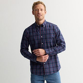 Men's Sonoma Goods For Life® Long Sleeve Perfect Length Button-Down Shirt