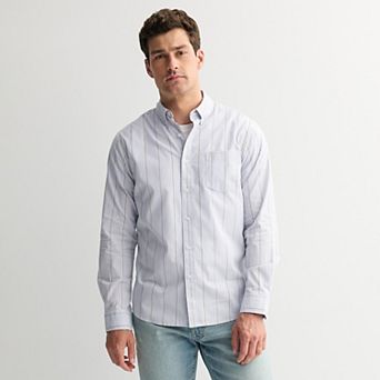 Men's Sonoma Goods For Life® Long Sleeve Perfect Length Button-Down Shirt