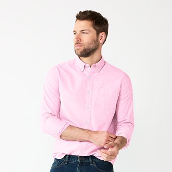 Men's Sonoma Goods For Life® Long Sleeve Perfect Length Button-Down Shirt