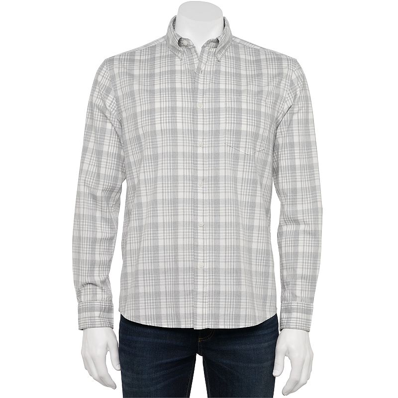 Mens Sonoma Goods For Life Perfect-Length Button-Down Shirt, Size: Small, 