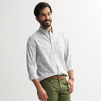 Men's Sonoma Goods For Life® Long Sleeve Perfect Length Button-Down Shirt
