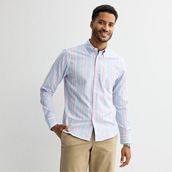 Men's Sonoma Goods For Life® Long Sleeve Perfect Length Button-Down Shirt
