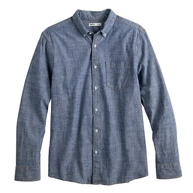 Men's Sonoma Goods For Life® Slim Perfect-Length Button-Down Shirt