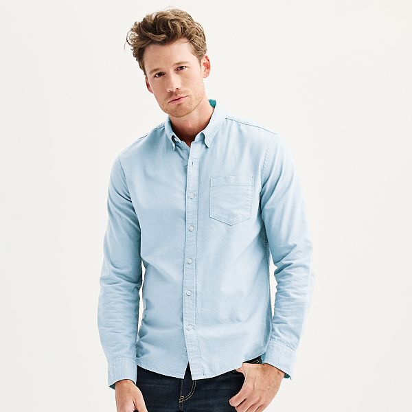 Men's Sonoma Goods For Life® Slim Perfect-Length Button-Down Shirt