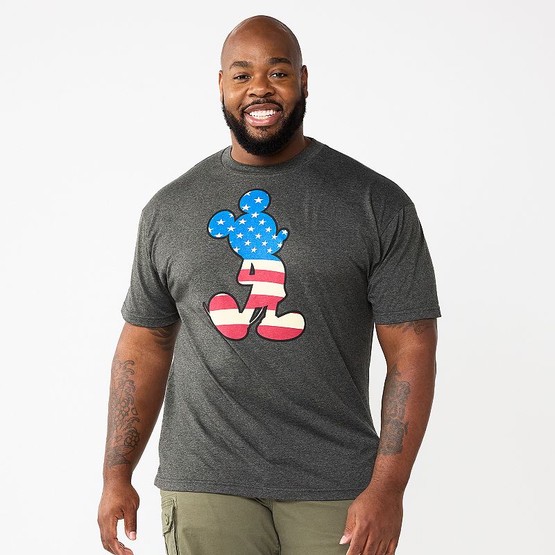 Disneys Mickey Mouse Mens Big & Tall Patriotic Graphic Tee by Celebrate T