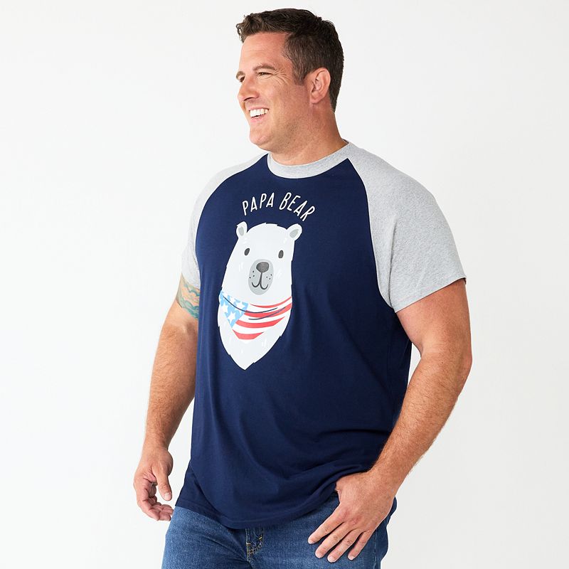Big & Tall Celebrate Together Family Fun Cool Bear Tees, Mens, Size: Large