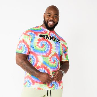Men's Big & Tall Celebrate Together™ Tie Dye Family Pride Graphic Tee