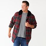 Big & Tall Sonoma Goods For Life® Hooded Flannel Shirt
