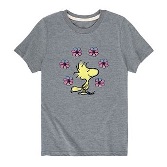 Boys 8-20 Peanuts Woodstock Floral Graphic Tee