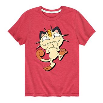 Boys 8-20 Pokemon Meowth Shadow Graphic Tee