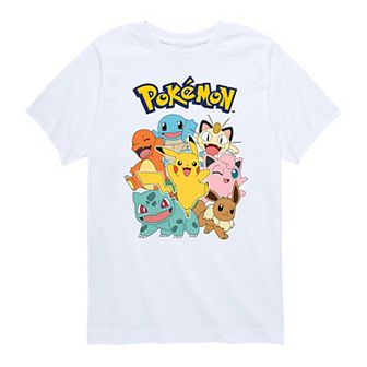 Boys 8-20 Pokemon Character Group Graphic Tee