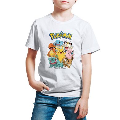 Boys 8-20 Pokemon Character Group Graphic Tee