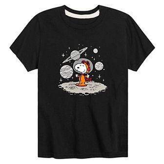 Boys 8-20 Peanuts Snoopy Planets Graphic Tee