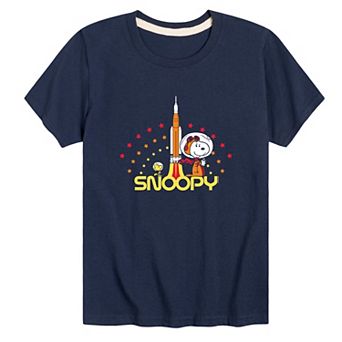 Boys 8-20 Peanuts Space Rocket Graphic Tee