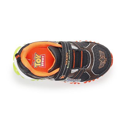 Disney Pixar Toy Story Woody and Buzz Toddler Boys Light Up Shoes