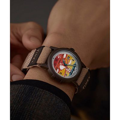 Timex® x Peanuts Camper Ski Snoopy Fast Wrap® Strap Watch - TW4B34900
