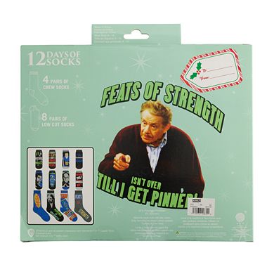 Men's 12 Days of Socks Seinfeld Crew Socks