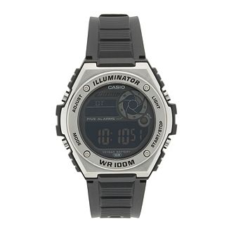 Men's Casio Metal Bezel Digital Chronograph Watch - MWD100H-1BV