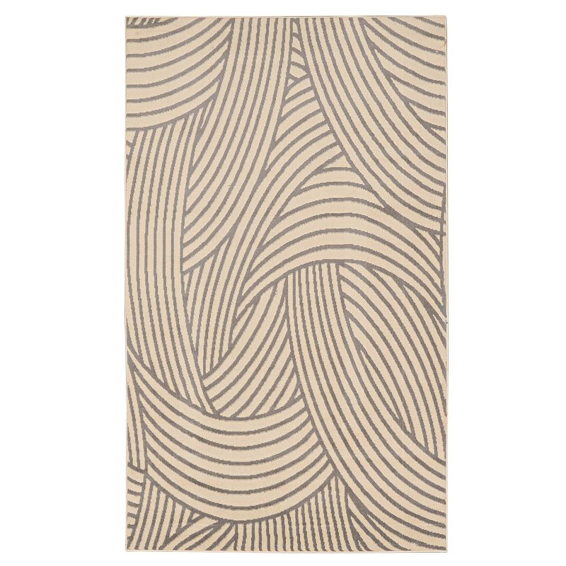 75229319 Linon Capri Binya Area Rug, Grey, 6.5X9 Ft sku 75229319