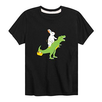 Boys 8-20 Bunny Riding T Rex Graphic Tee