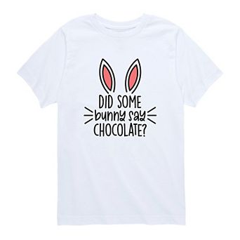 Boys 8-20 Did Some Bunny Say Chocolate Graphic Tee