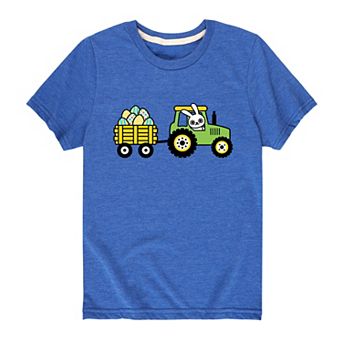 Boys 8-20 Easter Bunny Tractor Graphic Tee