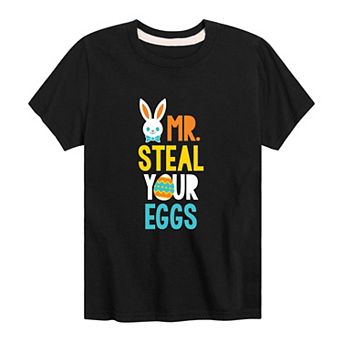 Boys 8-20 Mr. Steal Your Eggs Easter Graphic Tee