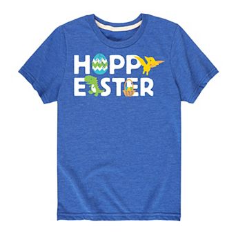 Boys 8-20 Happy Easter Dinosaur Graphic Tee