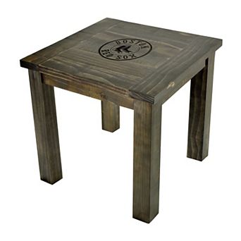 Boston Red Sox Reclaimed Side Table