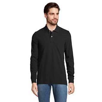 Big & Tall Lands' End Long Sleeve Comfort-First Mesh Polo