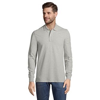 Big & Tall Lands' End Long Sleeve Comfort-First Mesh Polo