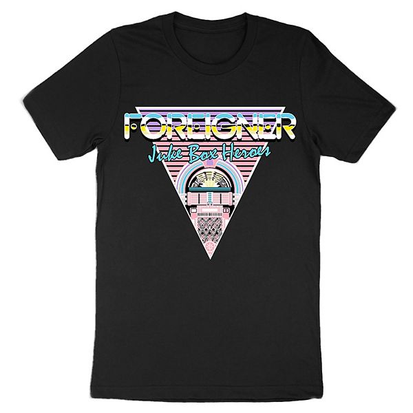 Men's Foreigner Jukebox Heroes 80s Tee