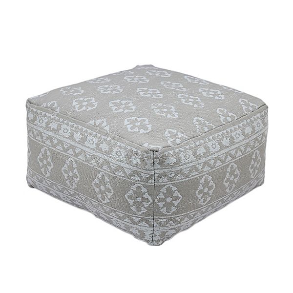 Sonoma Goods For Life® Medallion Indoor / Outdoor Square Pouf