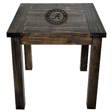 Alabama Crimson Tide Reclaimed Side Table